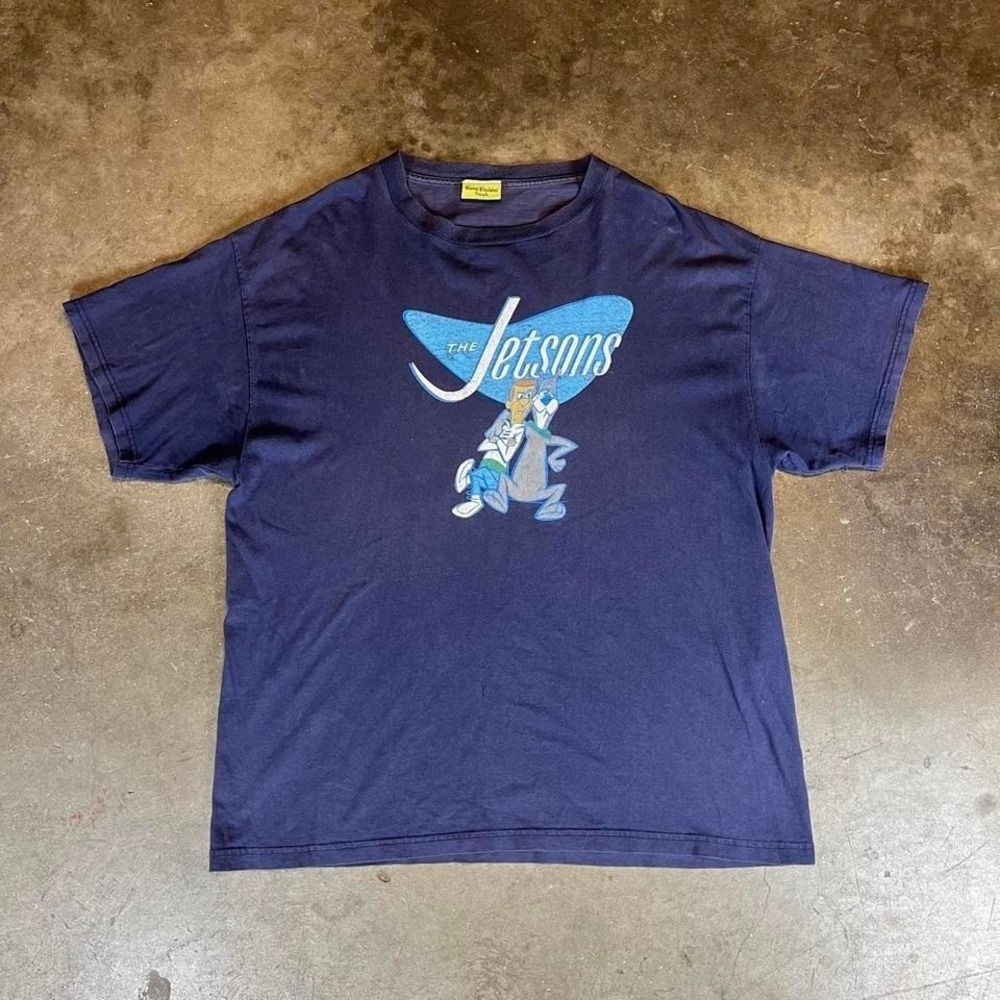 Vintage 90s The Jetsons Hanna barbera navy blue cotton t-shirt Size men's XL
